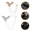 4St Rhinestone Kraagketting Broche Met Formeel 9
