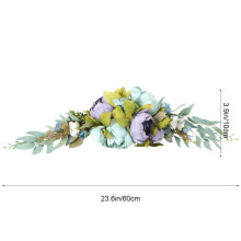 2 Stk. Künstliche Pfingstrosen- , Blumen-Türdekoration
