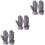 3 Paar Damen Wildleder Mit Schleife Touchscreen 5