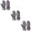 3 Paar Damen Wildleder Mit Schleife Touchscreen 9