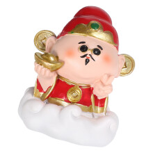 Mini Cai Shen Figur – Feng Shui Harz Statue Für Und Wohlstand