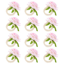 60Stk Rosenförmige Rosa Für Feierliche Tischgestaltung