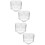 4 Klares Teebecher Herzform Milch Kaffeehalter Teegeschirr 7