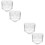4 Klares Teebecher Herzform Milch Kaffeehalter Teegeschirr 6