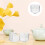 4 Klares Teebecher Herzform Milch Kaffeehalter Teegeschirr 9