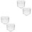 4 Klares Teebecher Herzform Milch Kaffeehalter Teegeschirr 3