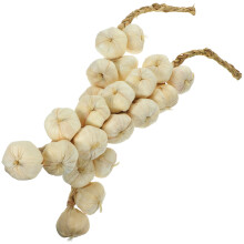 12 Simulations-Knoblauch Zum Aufhängen Künstliches Gemüse Weiß