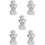 5Stk Statue Harz Skulptur Retro Figuren 8