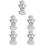 5Stk Statue Harz Skulptur Retro Figuren 6