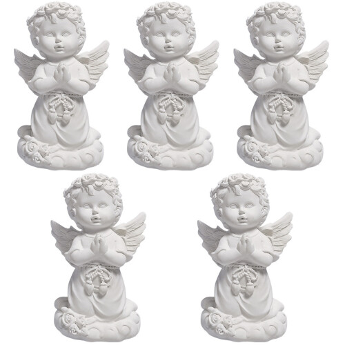 5Stk Statue Harz Skulptur Retro Figuren 2