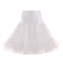 White Women Petticoat Retro Tutu Für Cosplay Tanz Hochzeit – S