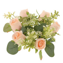 3St Künstlicher Kranz Kerzenring Blumenkranz Falsche Blumen
