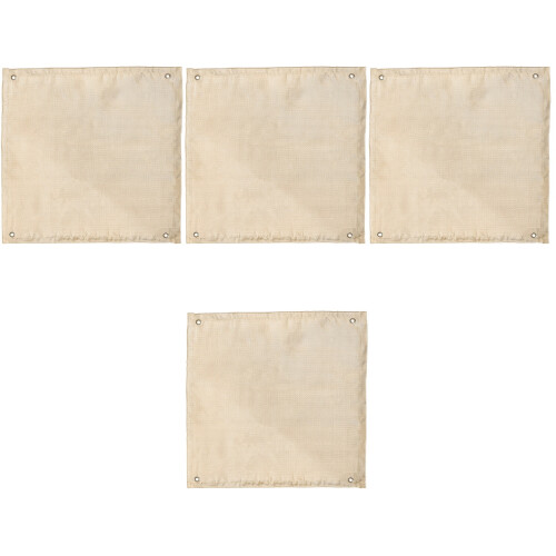 4Stk Feuerfeste Picknickdecke , Hitzebeständig, Beige 2