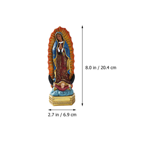 2Stk Resin Religiöse Farbenfrohe Wohnornamente 1
