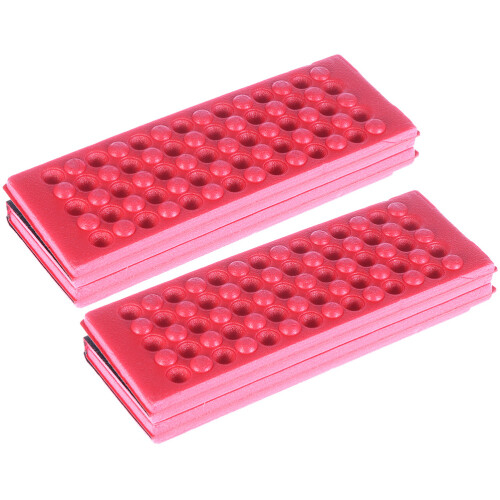 6Stk Multifunktionale Campinge Matte Rot Tragbar
