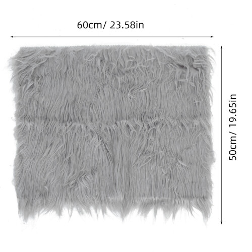 2 Pièces Accessoires Photo Bébé Tapis Couvercle Fourrure 2