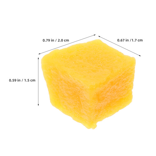 12Pcs Artificial Mango Slices Plastic Fruit Set For Home Kitchen Party 1