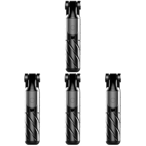 4Pcs Black Phone Tripod with Wireless Shutter Remote and 360 Rotation 1