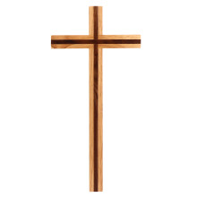 3 Pcs Wooden Cross Pendant Handicraft Hanging Decor (Wood Color)