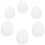 12Pcs White Plastic DIY Easter Egg Ornaments for Hand Painting Fun 11
