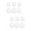 12Pcs White Plastic DIY Easter Egg Ornaments for Hand Painting Fun 7