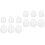 12Pcs White Plastic DIY Easter Egg Ornaments for Hand Painting Fun 4