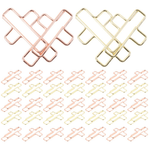 40 Pcs Small Metal Paper Clips For Office Use