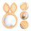 2Pcs Handmade Rattan Makeup Mirror Woven Khaki Wall Hanging Decor 8