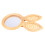 2Pcs Handmade Rattan Makeup Mirror Woven Khaki Wall Hanging Decor 11