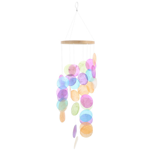 3Pcs Natural Material Seashell Wind Chimes for Terrace and Garden Use