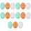 15 Pcs Wooden Egg Easter Craft Set For Diy Painting 9
