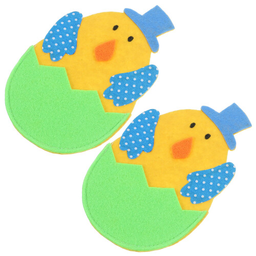 8 Pcs Easter Chicken Shape Cutlery Holders Utensil Bags