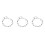 3Pcs Silver Charm Bracelet with Solid Chain and Comfortable Fit 4