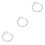 3Pcs Silver Charm Bracelet with Solid Chain and Comfortable Fit 5
