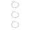 3Pcs Silver Charm Bracelet with Solid Chain and Comfortable Fit 8