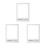 3Pcs Compact Assorted Color Paper Frame Props for Birthday Photo Fun 3