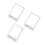 3Pcs Compact Assorted Color Paper Frame Props for Birthday Photo Fun 5