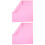 40 Pcs Pink Solid Color Translucent Wrapping Paper Waterproof 5