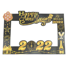 2 Pcs New Year Photo Frame Hand-Held Photography Accessory