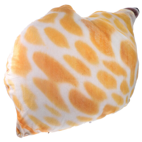 2Pcs Cartoon Conch Throw Pillow Plush Coastal Decor 1