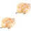 2Pcs Cartoon Conch Throw Pillow Plush Coastal Decor 5