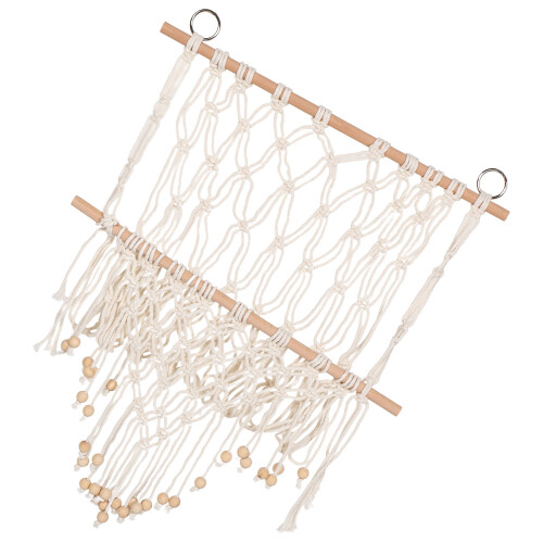 Hanging Plush Toy Storage Net Wall Mounted Boho Organizer For Kids