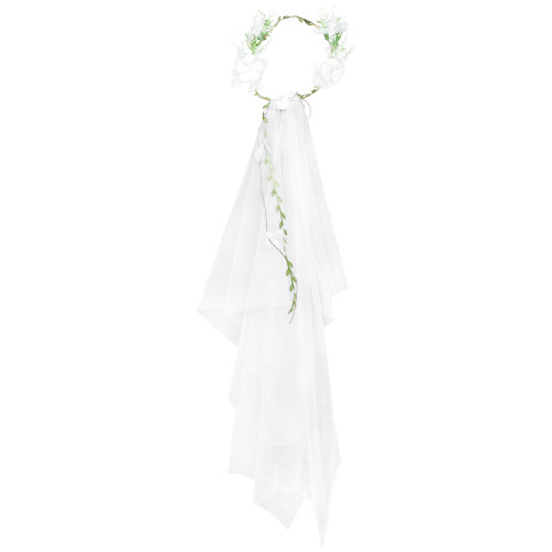 2 Pezzi Decorazione Sposa In Rattan A Mano