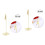 2 Pezzi Supporti Per Tavolo 11,5 Cm Con Clip (Oro) 4