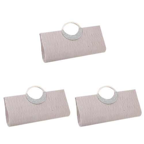 A Mano Glitter Con Chiusura Per (Beige) 1