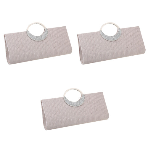 A Mano Glitter Con Chiusura Per (Beige) 2
