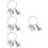 4Stk Silber Babywagen Charm Schlüsselanhänger Muttertagsgeschenk 7