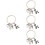 4Stk Silber Babywagen Charm Schlüsselanhänger Muttertagsgeschenk 6