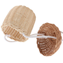 Mini Portatile A In Rattan Intrecciata