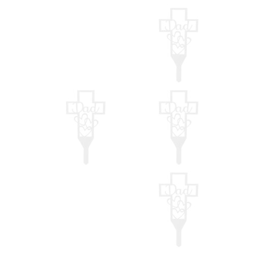 4 Pezzi Decorazione Lawn Dad, Puntale Cimitero, 2